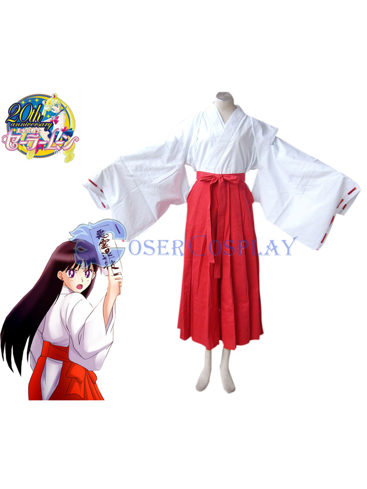 Sailor Moon Crystal Mars Hino Rei Kimono Psychic Cosplay Costume